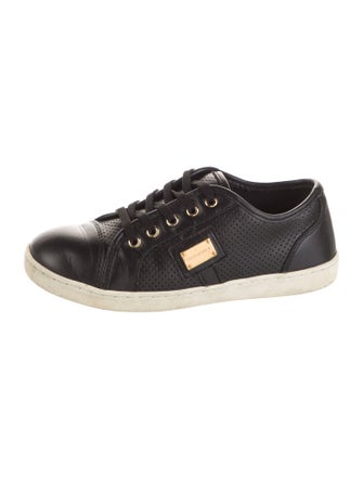 Dolce & Gabbana Girls' Leather Low Top Sneakers