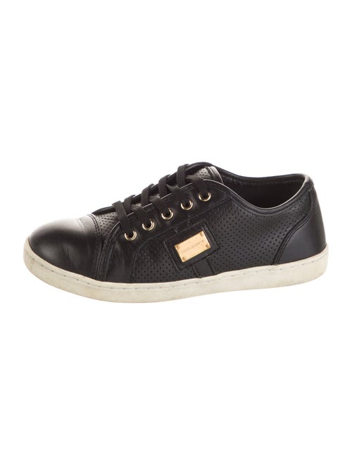 Dolce & Gabbana Girls' Leather Low Top Sneakers