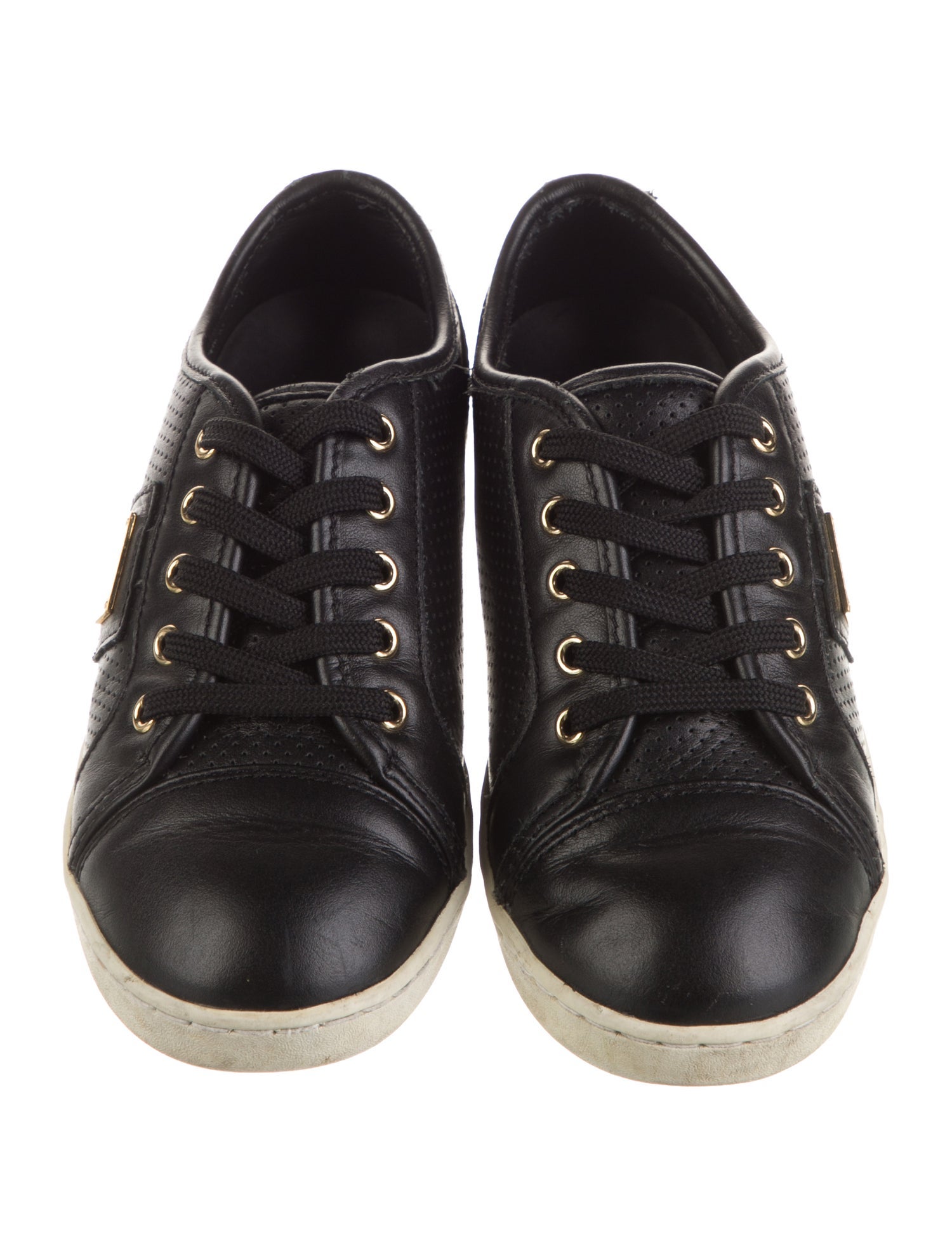 Dolce & Gabbana Girls' Leather Low Top Sneakers