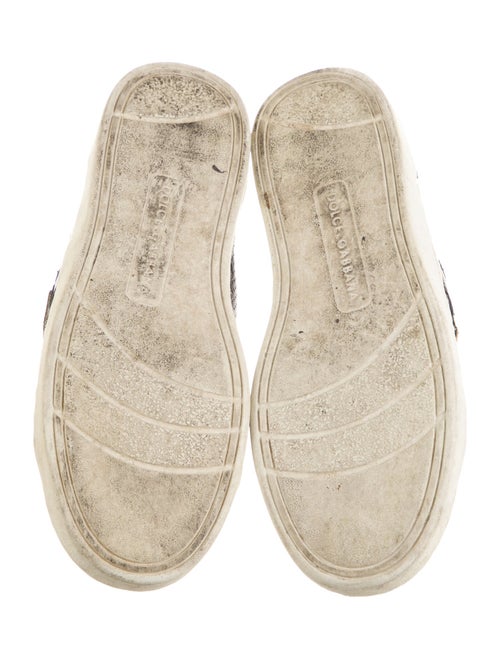 Dolce & Gabbana Girls' Leather Low Top Sneakers