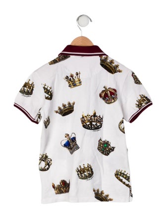 Dolce & Gabbana Allover Print Polo Shirt