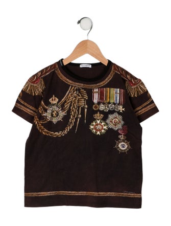 Dolce & Gabbana Short Sleeve Graphic Print T Shirt