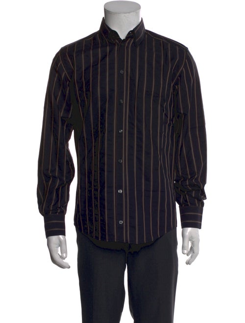Dolce & Gabbana Striped Long Sleeve Dress Shirt