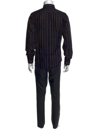Dolce & Gabbana Striped Long Sleeve Dress Shirt