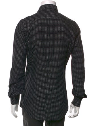 Dolce & Gabbana Polka Dot Print Long Sleeve Dress Shirt