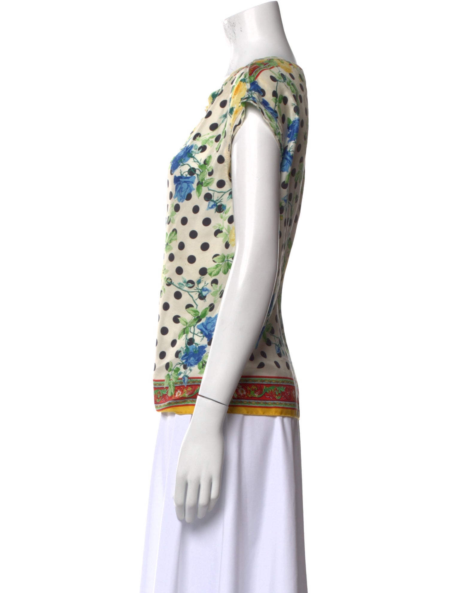 Dolce & Gabbana Silk Printed Blouse