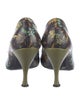 Dolce & Gabbana Leather Floral Print Pumps