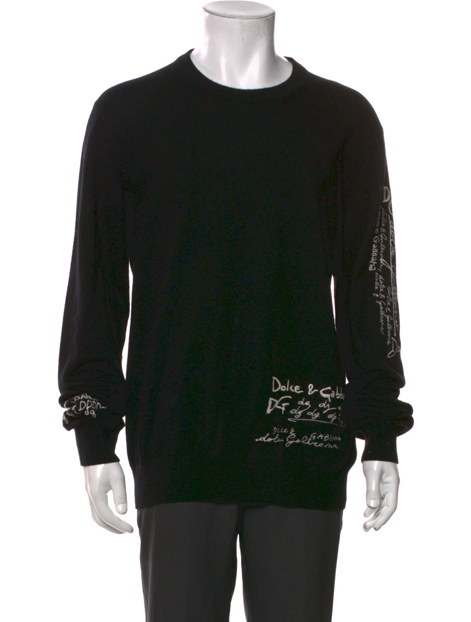 Dolce & Gabbana Cashmere Graphic Print Pullover