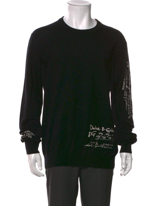 Dolce & Gabbana Cashmere Graphic Print Pullover