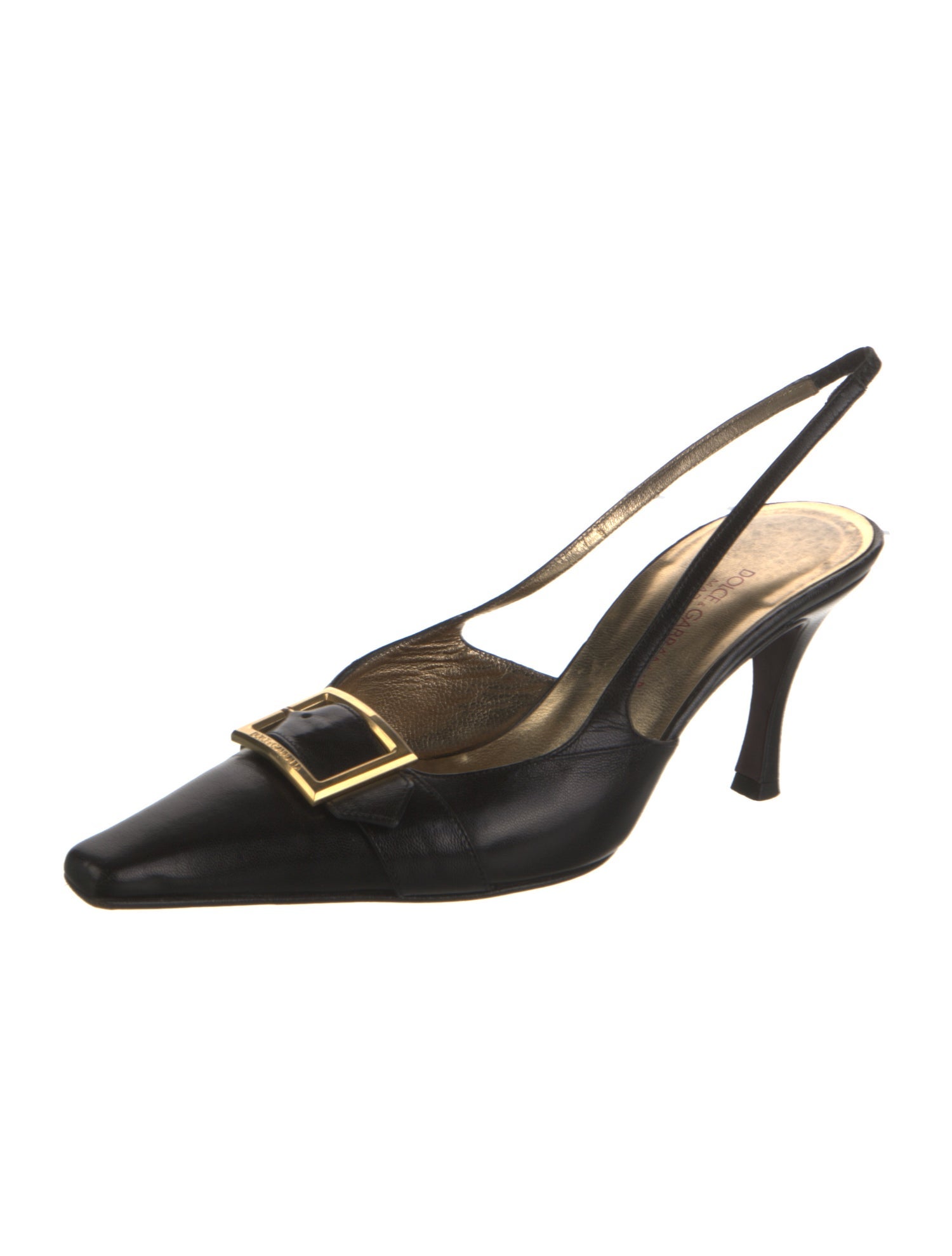 Dolce & Gabbana Vintage Leather Slingback Pumps
