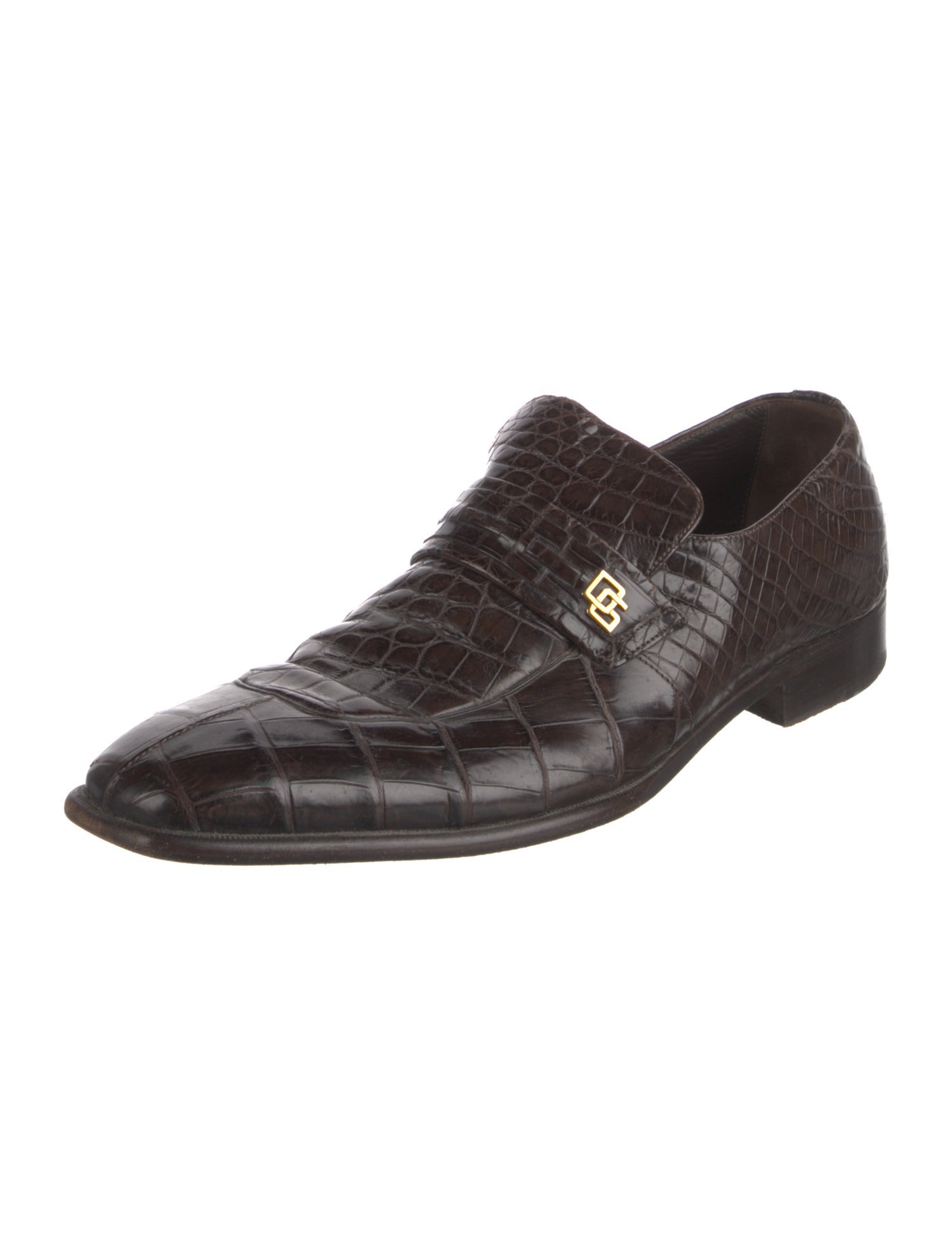 Dolce & Gabbana Alligator Dress Loafers
