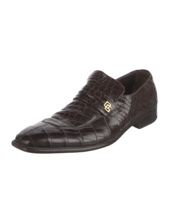 Dolce & Gabbana Alligator Dress Loafers