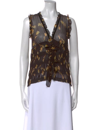 Dolce & Gabbana Silk Printed Blouse