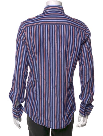Dolce & Gabbana Striped Long Sleeve Dress Shirt