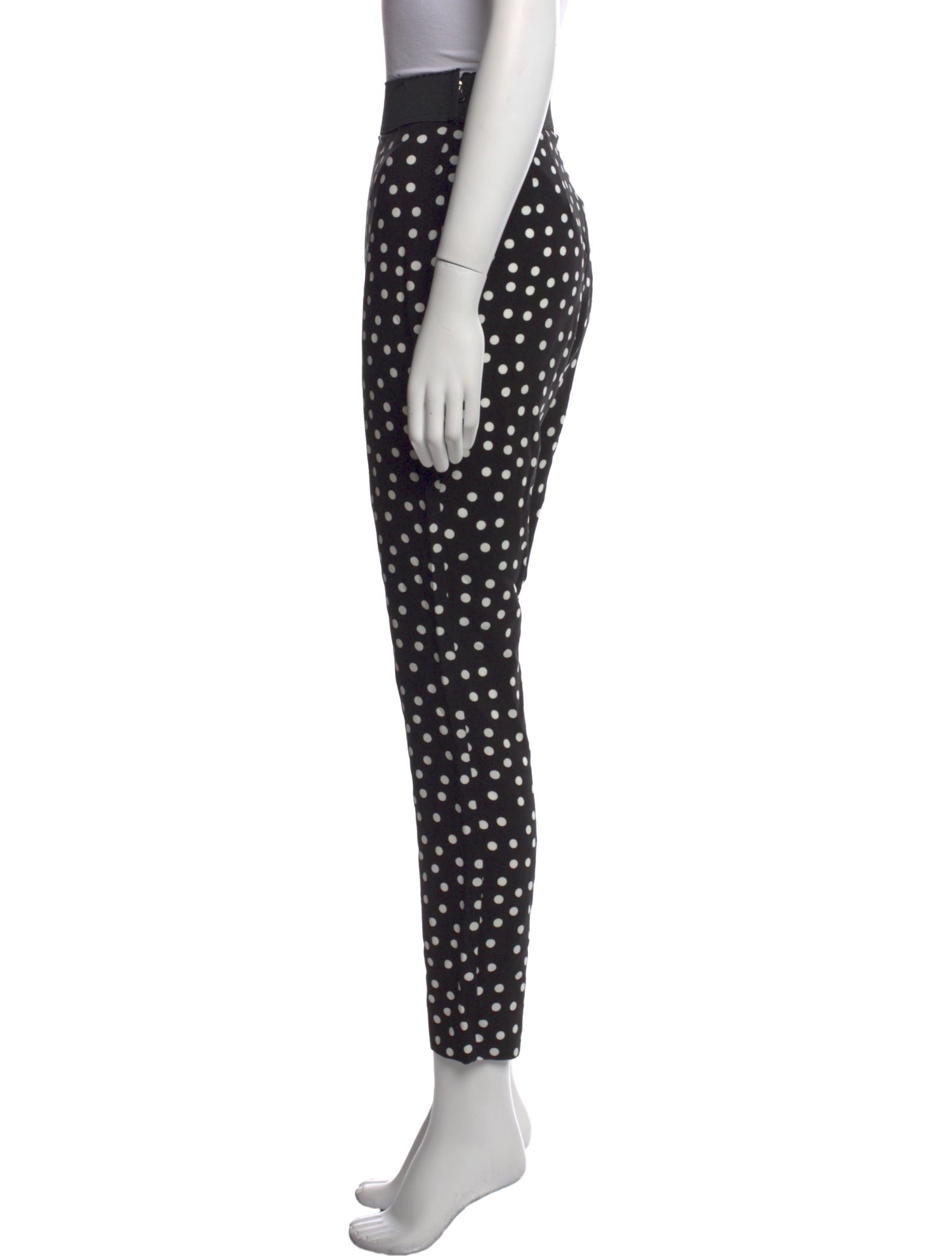 Dolce & Gabbana Polka Dot Print Straight Leg Pants