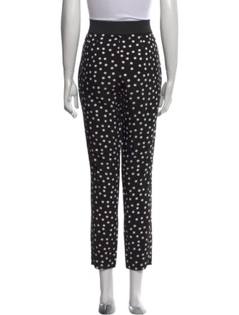 Dolce & Gabbana Polka Dot Print Straight Leg Pants