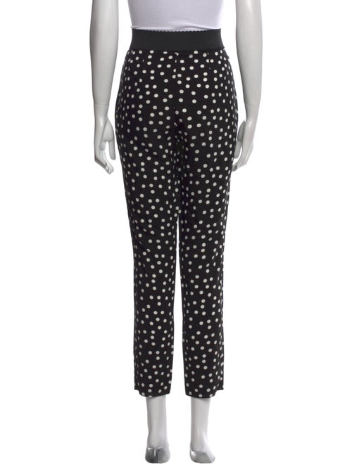 Dolce & Gabbana Polka Dot Print Straight Leg Pants