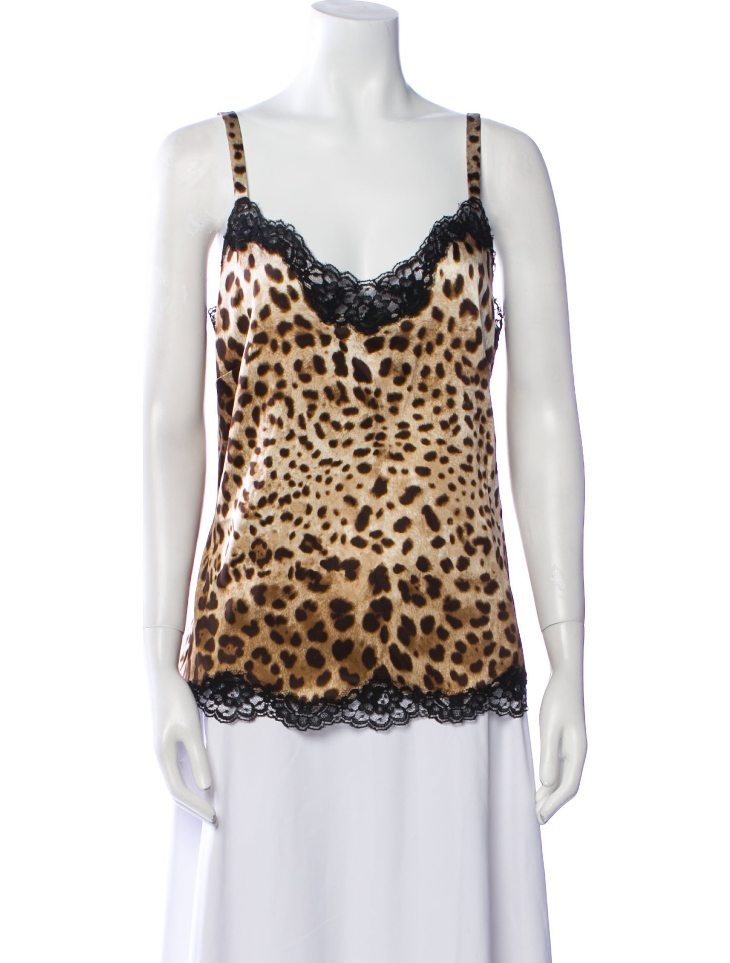Dolce & Gabbana Silk Animal Print Nightgown