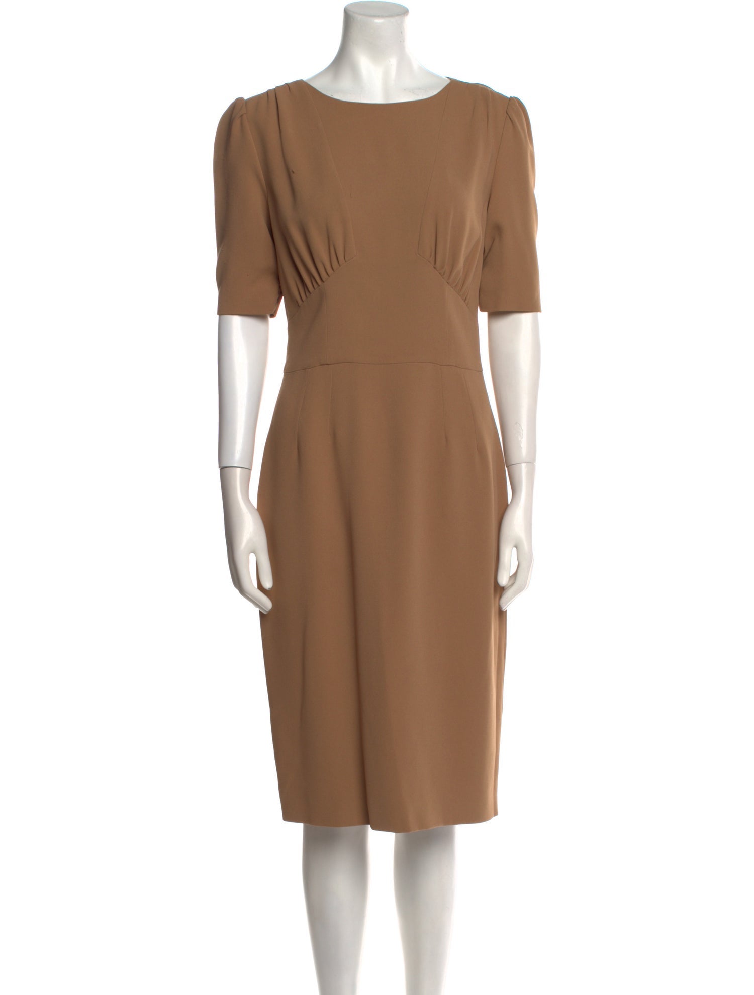 Dolce & Gabbana Scoop Neck Midi Length Dress