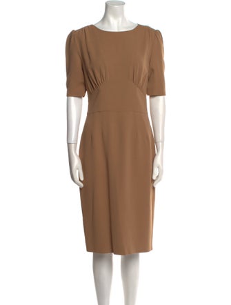 Dolce & Gabbana Scoop Neck Midi Length Dress