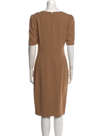 Dolce & Gabbana Scoop Neck Midi Length Dress