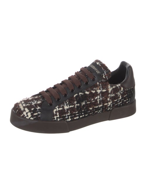 Dolce & Gabbana Tweed Tweed Pattern Sneakers