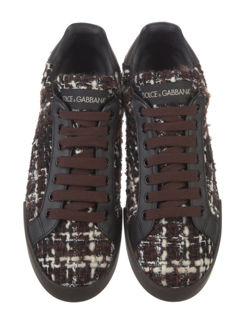 Dolce & Gabbana Tweed Tweed Pattern Sneakers