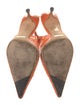 Dolce & Gabbana Snakeskin Animal Print Slingback Pumps