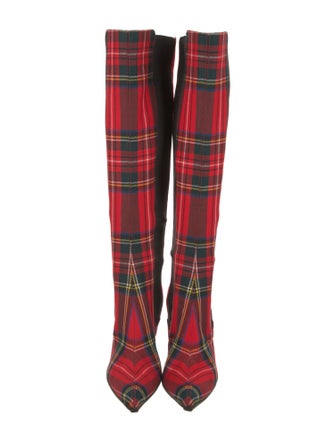 Dolce & Gabbana Printed Sock Boots