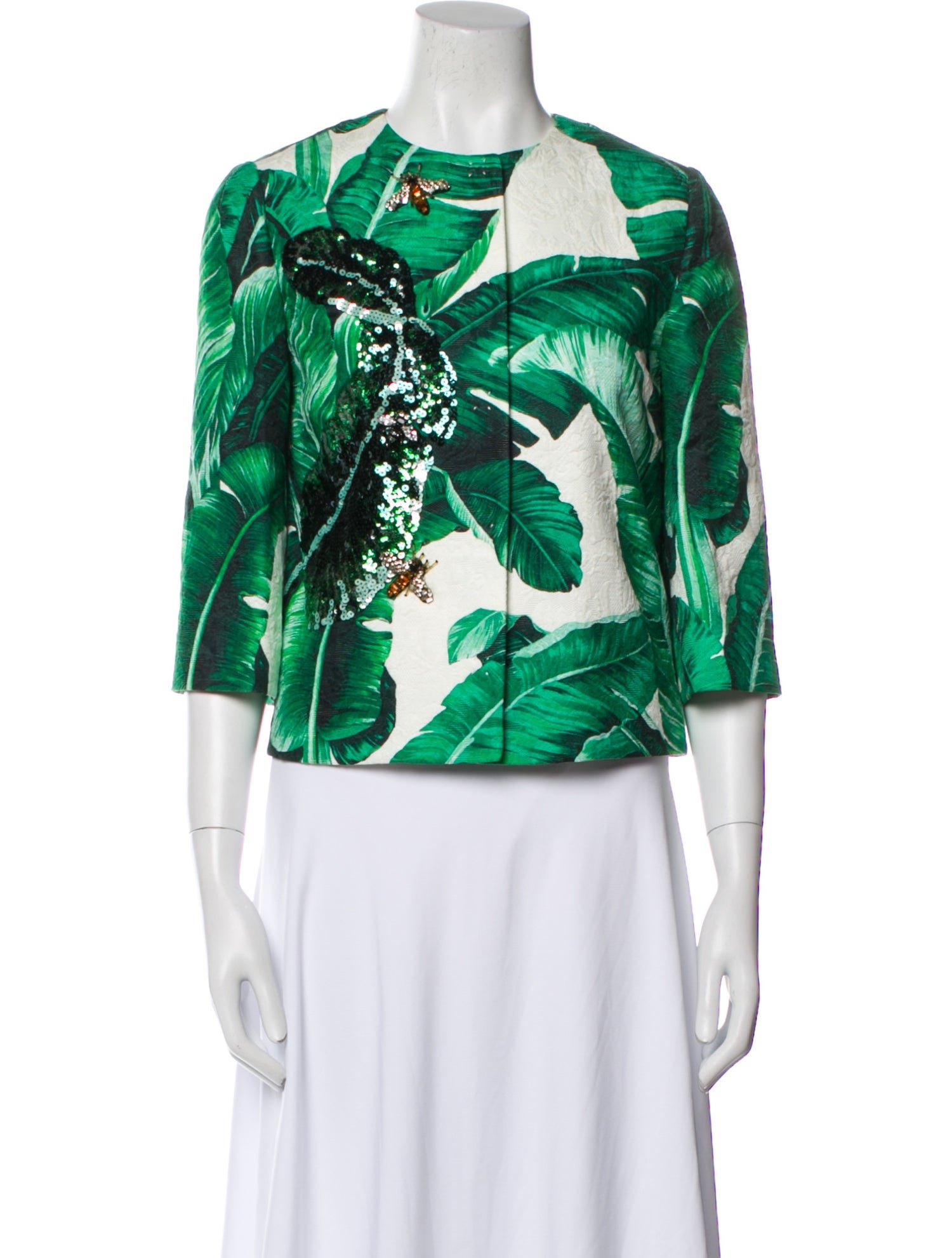 Dolce & Gabbana Floral Print Evening Jacket w/ Tags