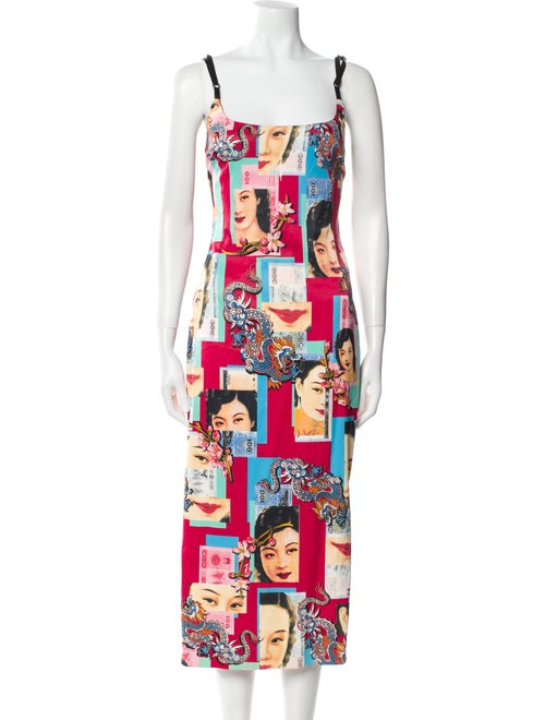 D&G Printed Long Dress