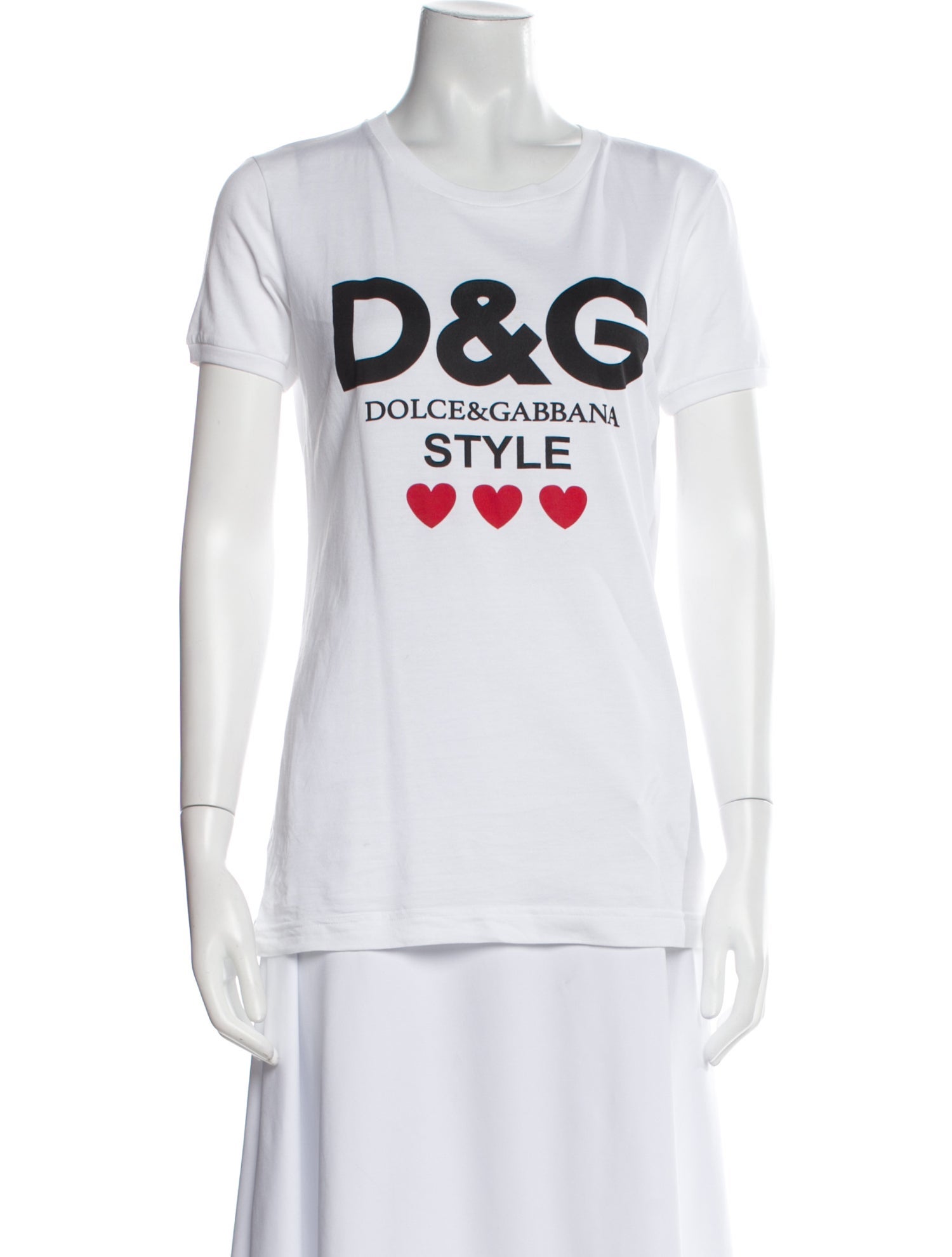 Dolce & Gabbana Graphic Print Crew Neck T-Shirt