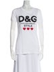 Dolce & Gabbana Graphic Print Crew Neck T-Shirt