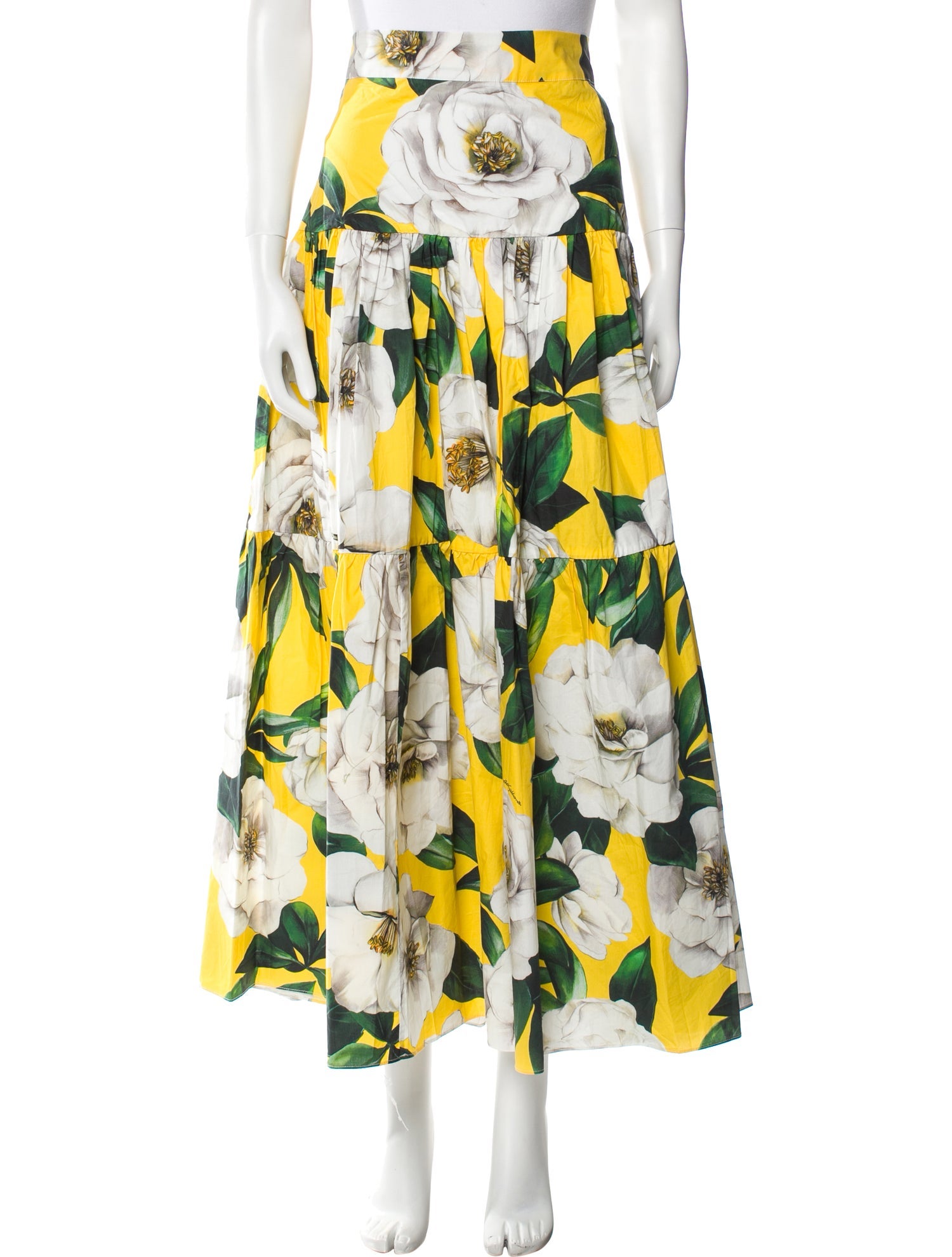 Dolce & Gabbana Floral Print Long Skirt w/ Tags