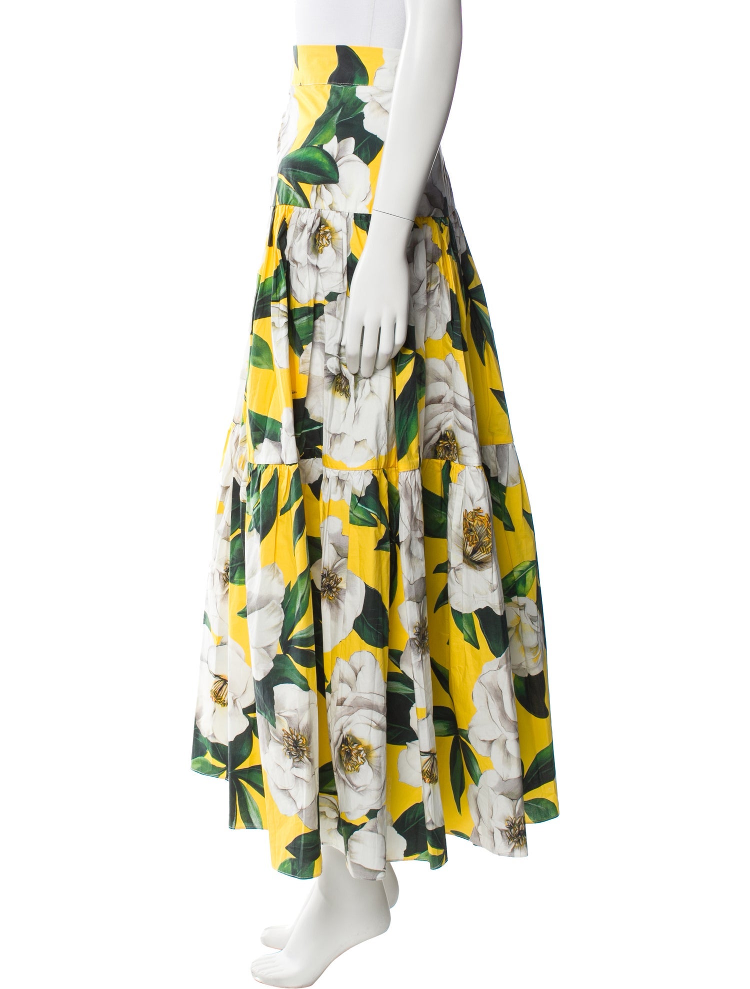 Dolce & Gabbana Floral Print Long Skirt w/ Tags