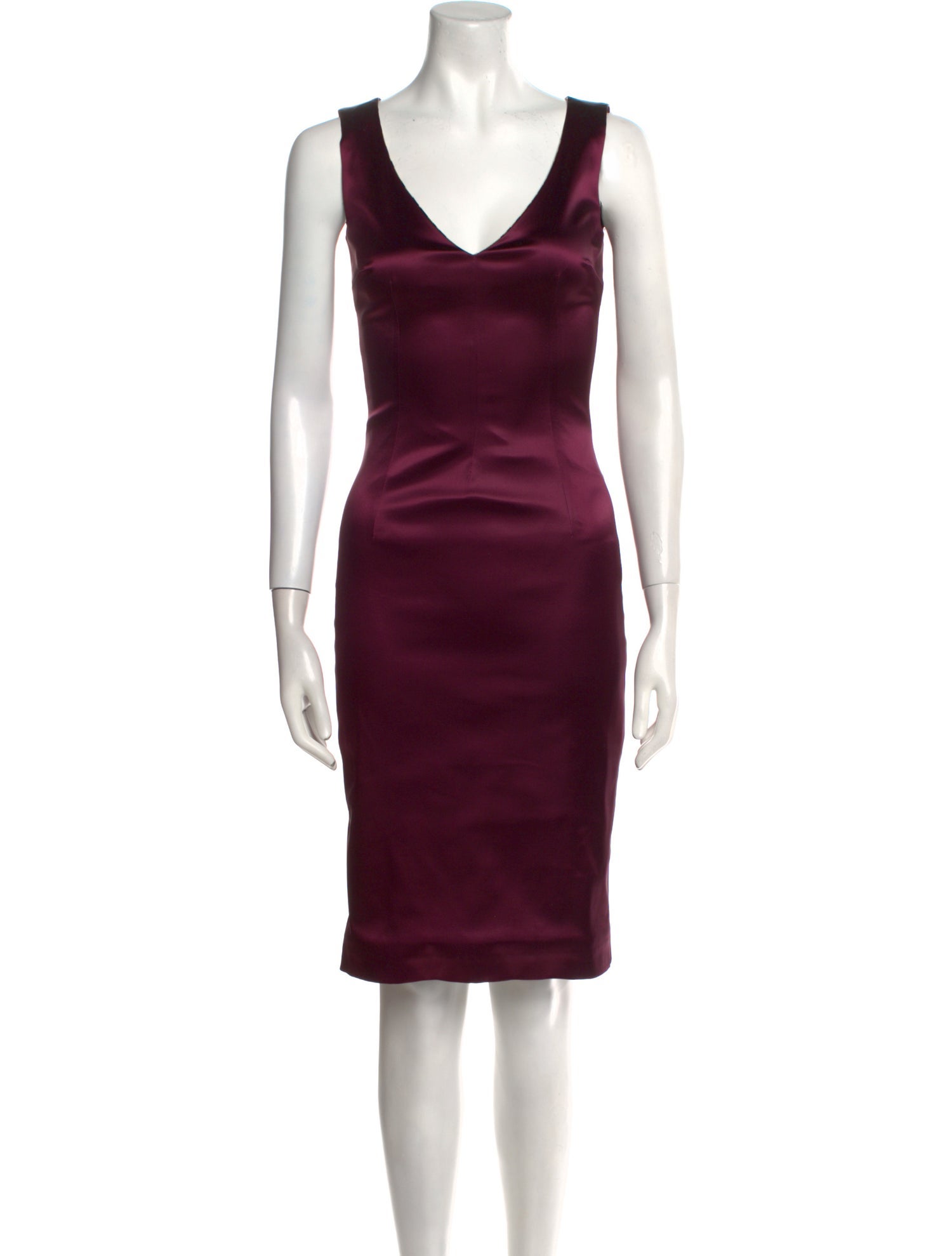 Dolce & Gabbana V-Neck Knee-Length Dress