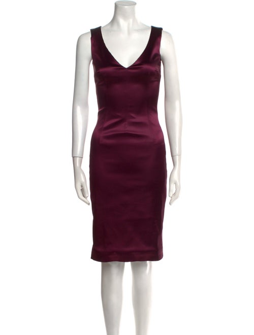 Dolce & Gabbana V-Neck Knee-Length Dress