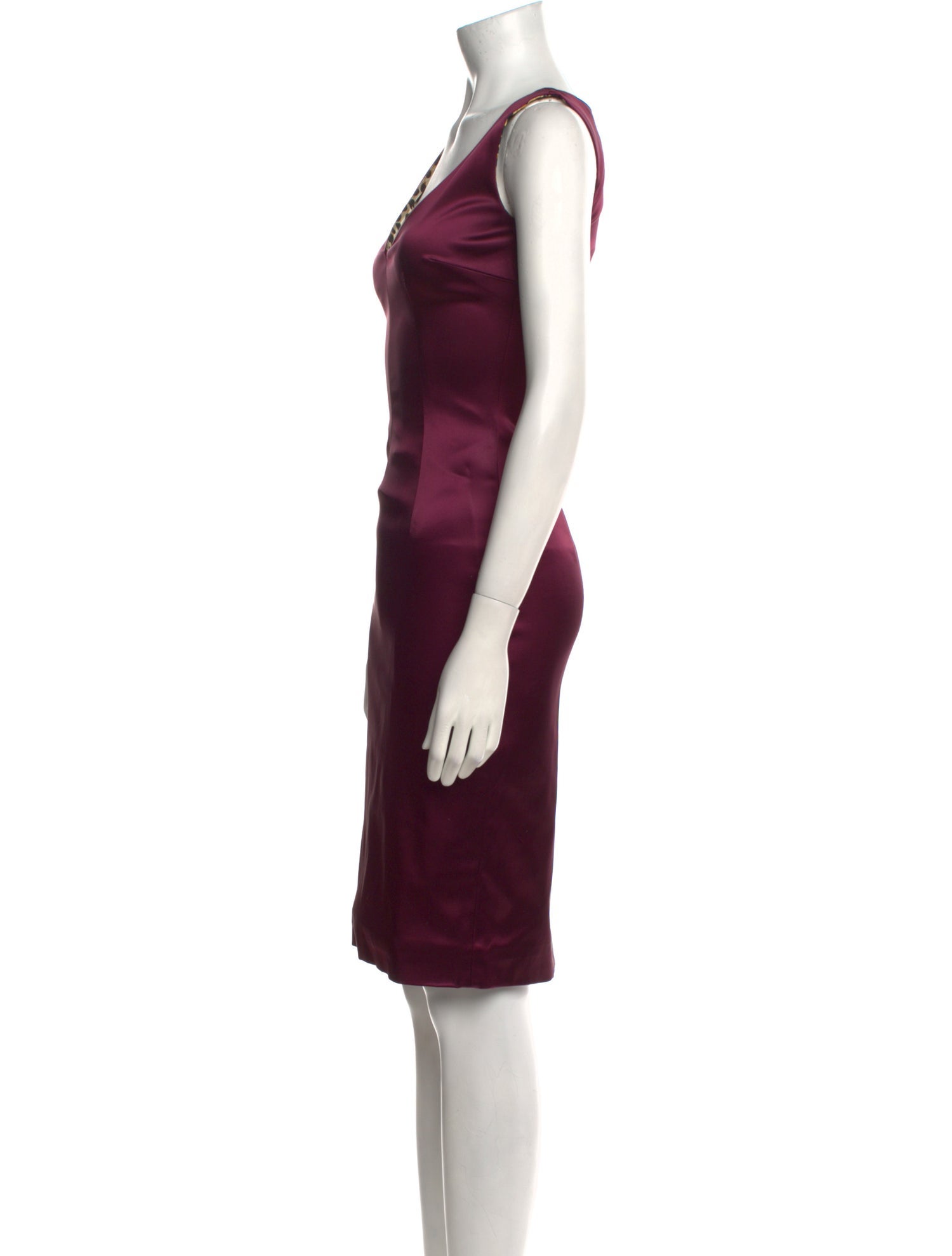 Dolce & Gabbana V-Neck Knee-Length Dress