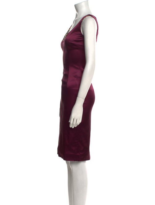 Dolce & Gabbana V-Neck Knee-Length Dress