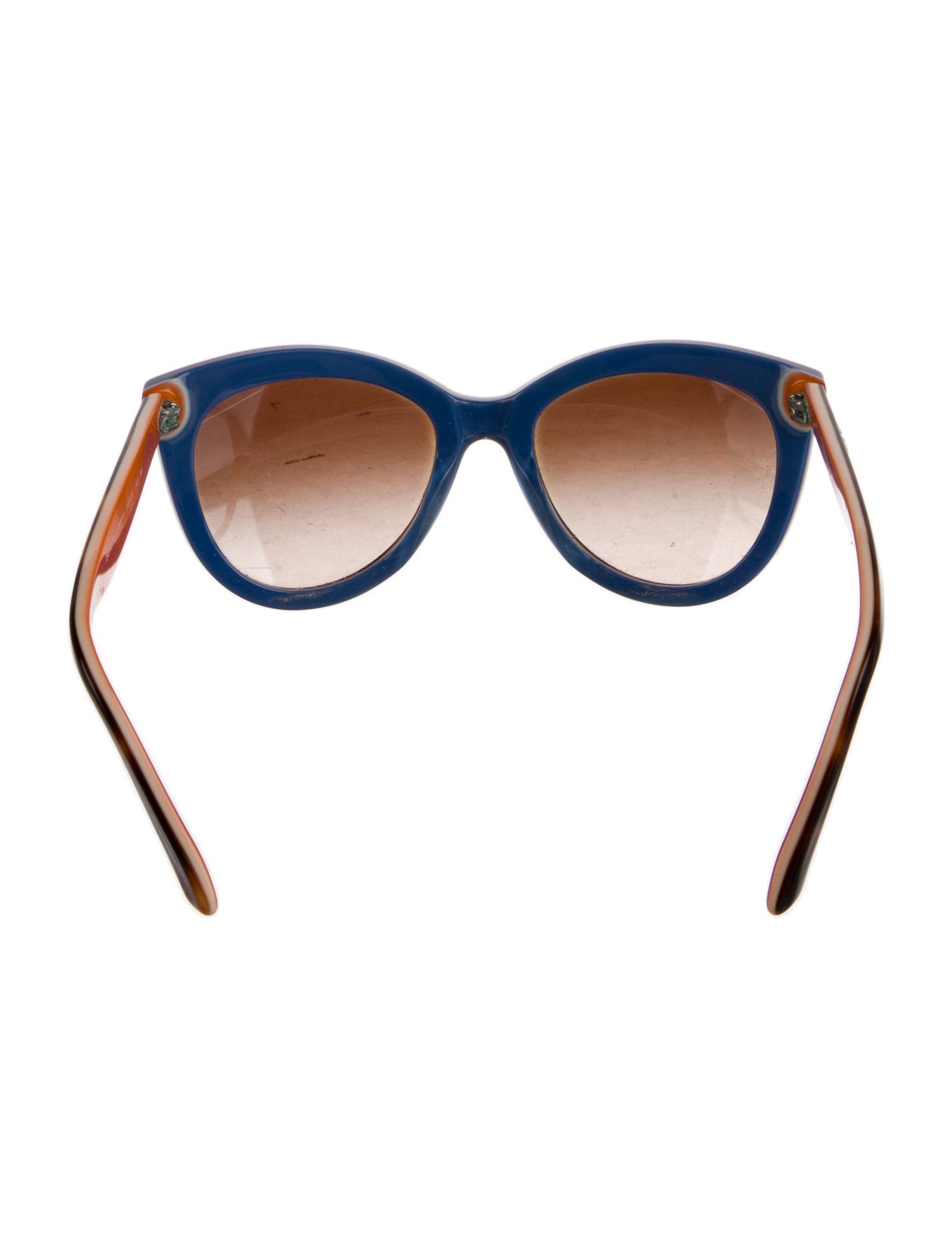 Dolce & Gabbana Majolica Print Cat-Eye Sunglasses