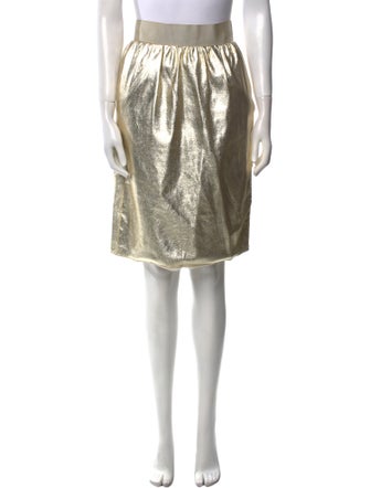 Dolce & Gabbana Grosgrain Trim Knee-Length Skirt