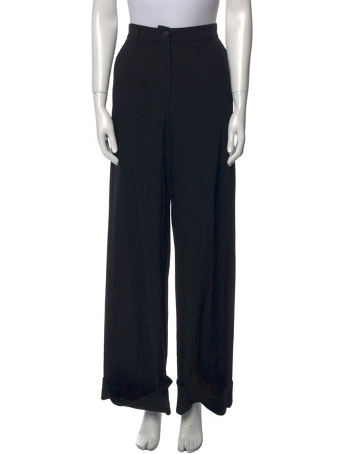 Dolce & Gabbana Virgin Wool Wide Leg Pants