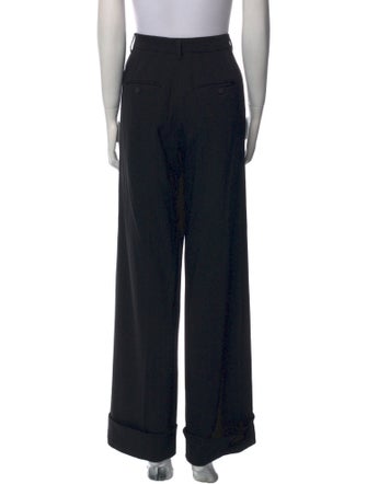 Dolce & Gabbana Virgin Wool Wide Leg Pants