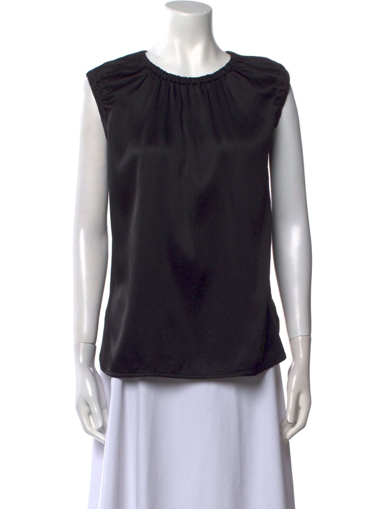 Dolce & Gabbana Silk Crew Neck Blouse