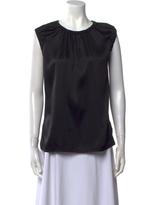 Dolce & Gabbana Silk Crew Neck Blouse