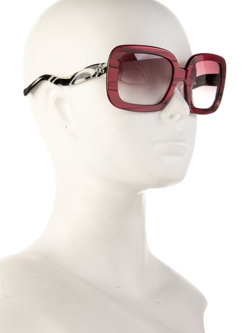 Dolce & Gabbana Oversize Gradient Sunglasses
