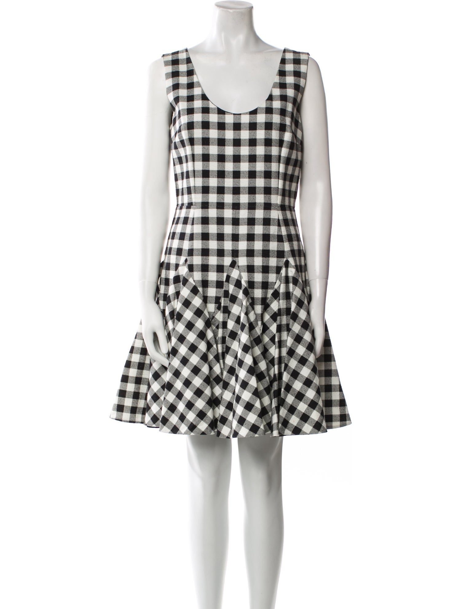 Dolce & Gabbana Plaid Print Mini Dress