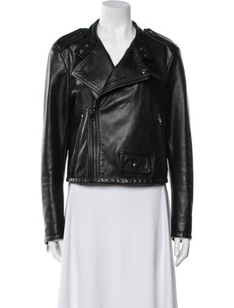 Dolce & Gabbana Leather Biker Jacket