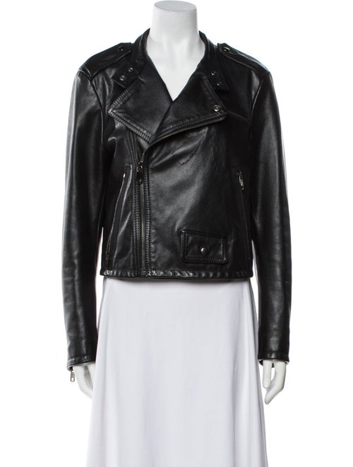Dolce & Gabbana Leather Biker Jacket