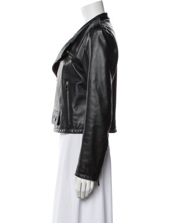 Dolce & Gabbana Leather Biker Jacket